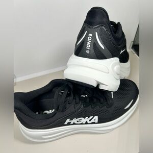 Hoka Bondi 9 Black and White Size 8.5 Shoes